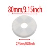 GWYAN 2 Pack Wall Split Flange ABS Round Escutcheon Plate