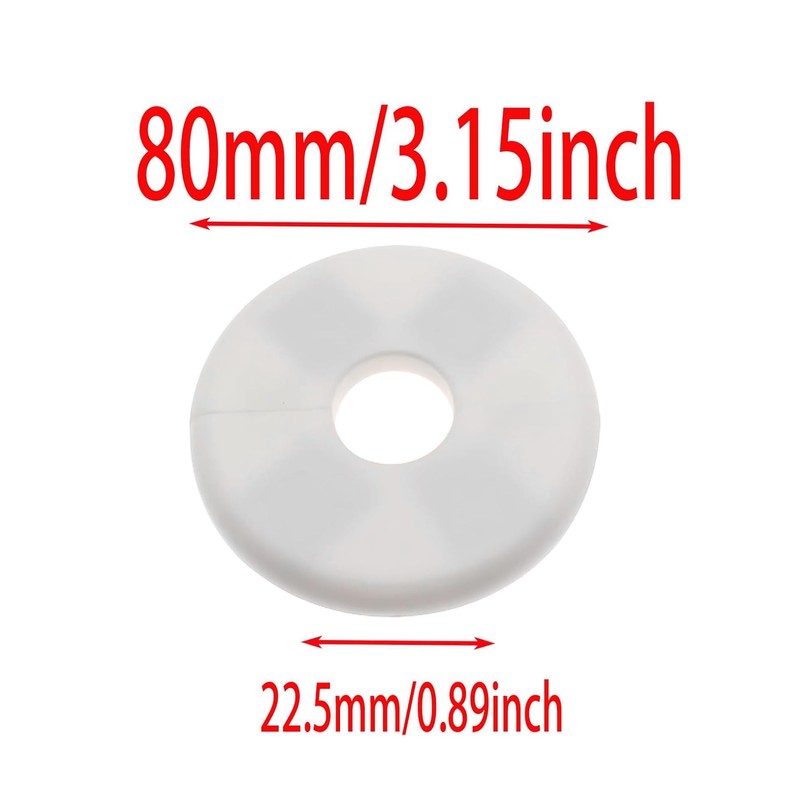 GWYAN 2 Pack Wall Split Flange ABS Round Escutcheon Plate