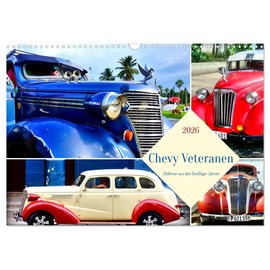 Chevy Veterans - Vintage Cars from the Thirties (Wall Calendar 2026 DIN A3 Landscape), CALVENDO Monthly Calendar