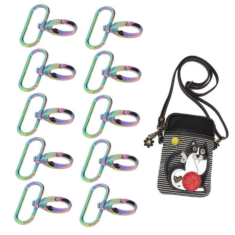 10PCS Keychain Hook 360° Rotation Fine Workmanship Alloy Materials Light
