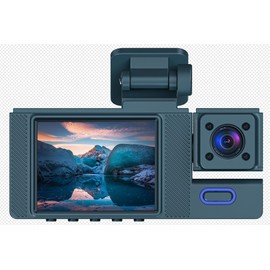 BOJOOM DashCam WiFi para Auto y Carro 3 Cámaras 1080P con Tarjeta Memoria de 32G, Cámara Automovil Delantera y Trasera con 2.0" IPS LCD,Control de App, Grabación en Bucle,Monitor de Estacionamiento