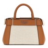 GUESS Andela Mini Satchel Bag Natural/Cognac, Natural / cognac, Unit