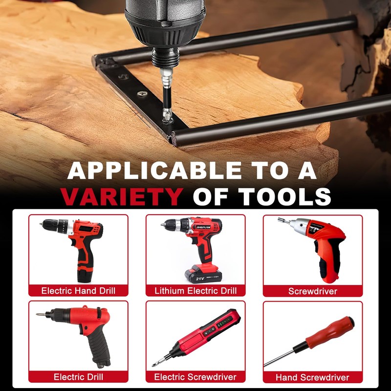 High Magnetic Screwdriver Drill Bit Set, 6pcs K5 Impact Resistant