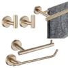 JQK Bathroom Hardware Set, 5-Piece Bath Accessories Set Champagne Bronze
