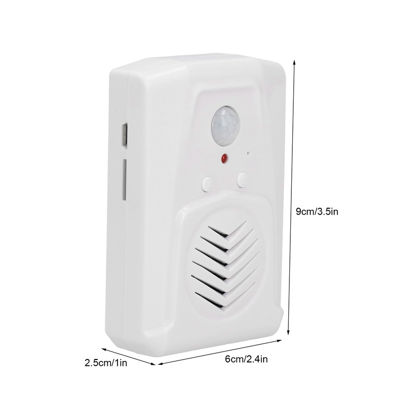 Entrance Doorbell Infrared Motion Sensor Welcome Voice Prompt Alarm Chime