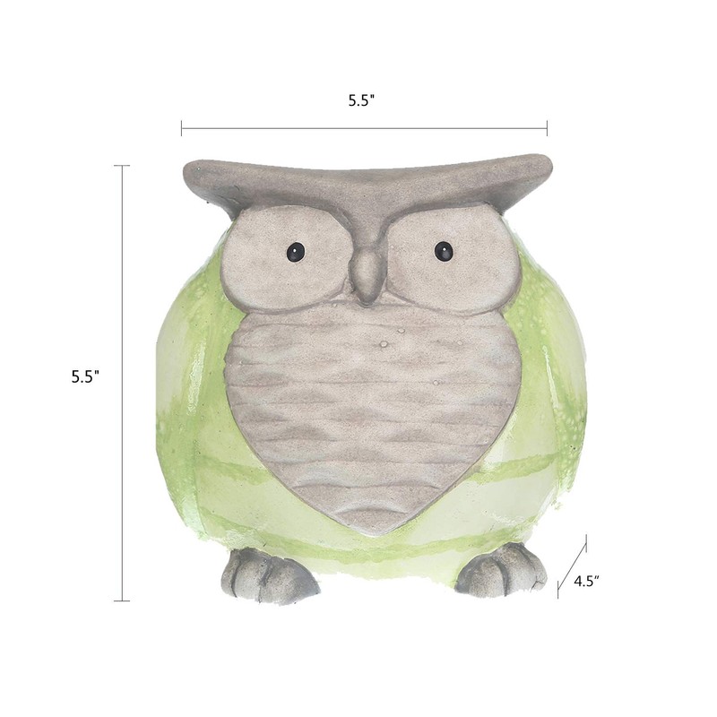 Topadorn Ceramic Owl Statue for Garden Décor,Garden Statue Figurine Tableshelp