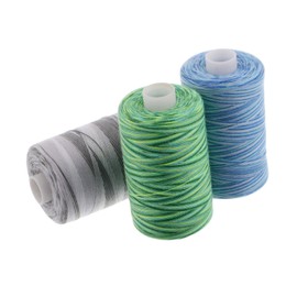 Gadpiparty 3pcs Waxed Thread for Leather Sewing Yards Flat Cord for DIY Bookbinding Hand Stitching and Leather Repair Projects