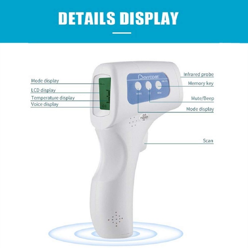 Forehead Thermometer for Adults Non-Contact Infrared Forehead Thermometer with Fever