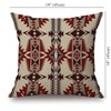 Throw Pillow Cover Farmhouse Decorative Cotton Linen Pillow Cover Pillowcase