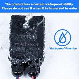 PYPGT 7771938 12 Volt On/Off Wireless Remote Control Switch - Remote Relay for 5275086, 5275087 or All 12 Volt Sprayer Pumps,Agricultural Pump 250 Feet Range Waterproof Switch