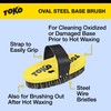 TOKO Ski Snowboard Oval Waxing Brush 25mm Steel Wire Bush