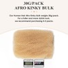 JIAJIA Teresa Afro Kinkys Bulk Human Hair for Twists, Braids
