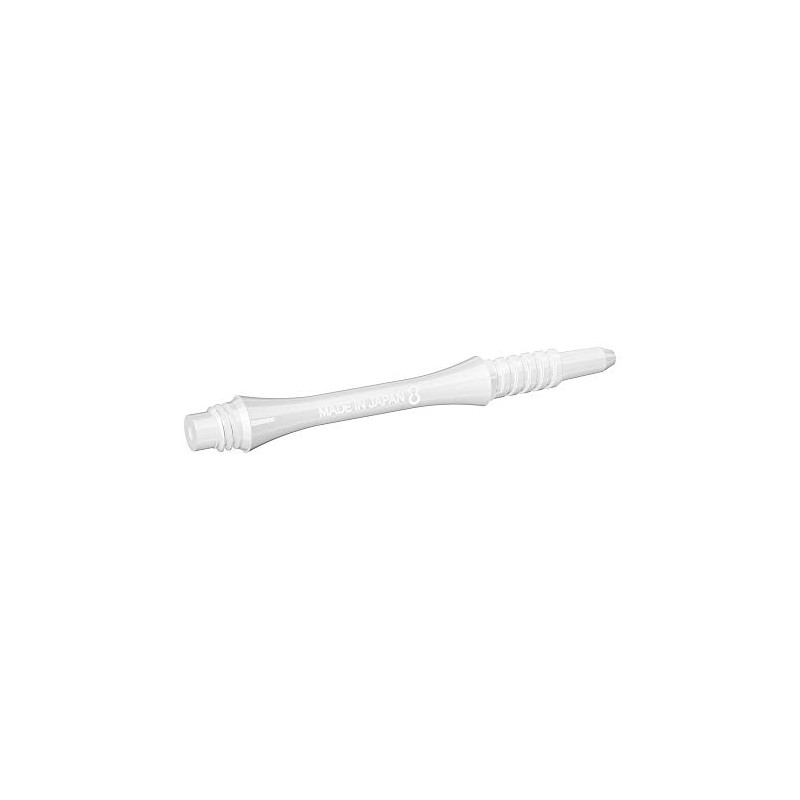 8 Flight White Fixed Shafts Moulded Flight System-Short 19mm