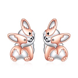 Corgi Earrings Sterling Silver Corgi Gifts for Corgi Lovers Puppy Dog Jewelry for Girls Women