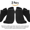 Rymora Grip Socks for Women & Men (2 Pairs: Black)