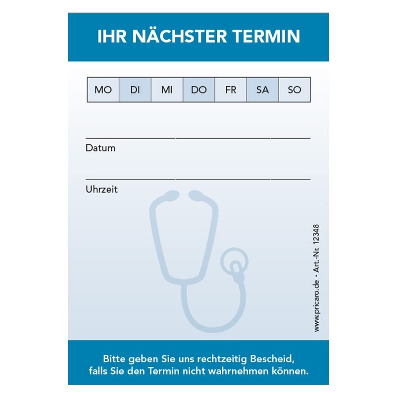 PRICARO Appointment Pad for Doctors and Medical Professionals (Pack of