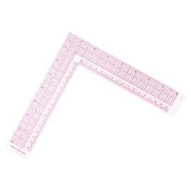LXUEJIE L-Square Ruler Clear Sewing Ruler, Plastic Measure Tailor Rulers 90 Degree Clear Sewing Rulers Square Framing Measuring Tool for Pattern Making Fabric Sewings Measuring Supplies