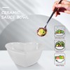 SHOWERORO Heart Shaped Ceramics Bowl White Ceramic Dish Dessert Salad