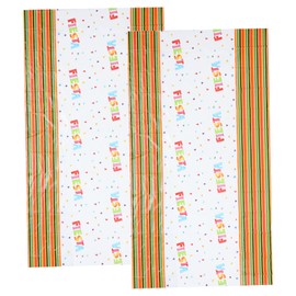 ABOOFAN 2pcs Fiesta Carnival Tablecloth Large Cover for Birthday Party Decorations Mexican Design Vibrant Colors for Festive Atmosphere for Dining Table Decor