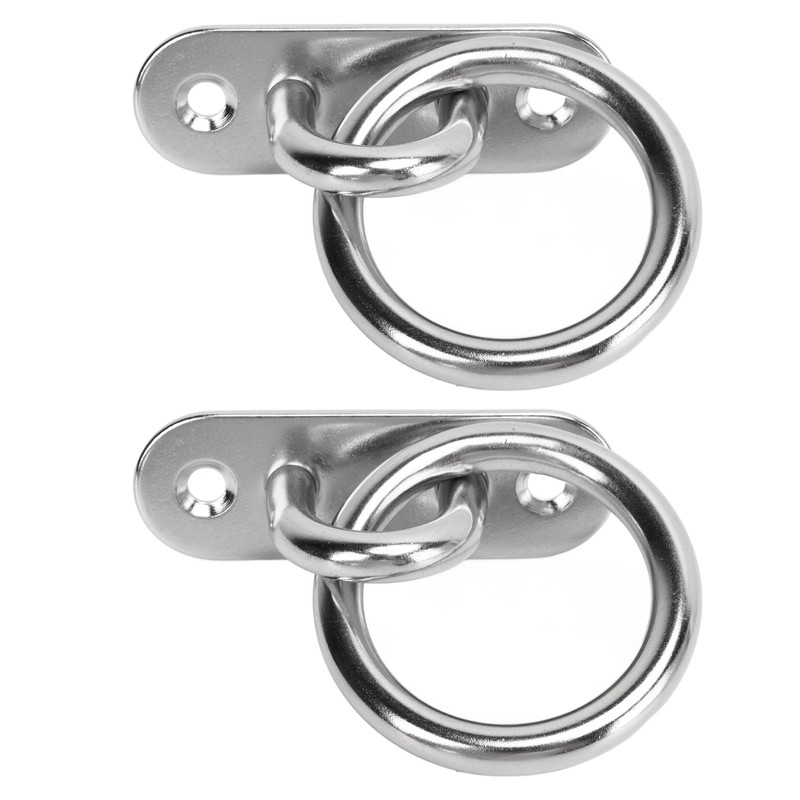 2pcs Stainless Steel Pad Eye Plate High Strength Highly Polished