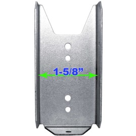 Jake Sales Wood Fence Rail Bracket for 2x4 Dimensional Lumber. Galvanized Steel to Resist Rusting. Quantity 8