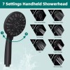 HIbbent All Metal Black Shower Faucet Set 10" High Pressure