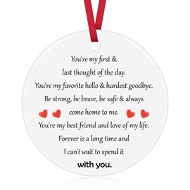 Police Officer Gift Police Officer Couple Gift Christmas Ornament Police Graduation Gift Law Enforcement Gifts for Him Policeman's Prayer Gift Ceramic Ornament Police Gift for Men Boyfriend Husband