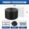 Moyios 6in x 120ft Solar Panel Bird Mesh Black PVC
