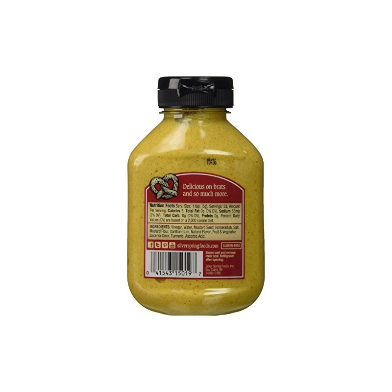 Silver Springs Mustard Beer & Brat 9.5 Oz, Pack of