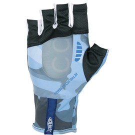 AFTCO Solago Sun Gloves - L - Blue Camo