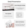 2Pcs Cubo de Basura para Coche con Tapa,Mini Blanco Bote