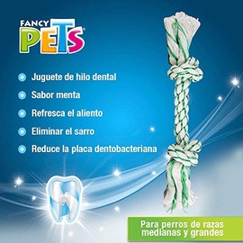 Fancypets Fancy Pets Juguete en Forma de Hueso Dental para Perro Tamaño 30 Centímetros Sabor Menta.