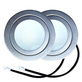 LIDESENMO 2-Pack Cooker Hood Light Bulb 2W LED 12V AC DC 20W Halogen Light Bulb Equivalent for 60mm Hole Frosted Glass Cover Smoke Exhauster Ventilator Lighting Bulb (Warm White 3000K)