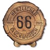 DARO Design Tree Disc with Engraving for 66th Birthday -