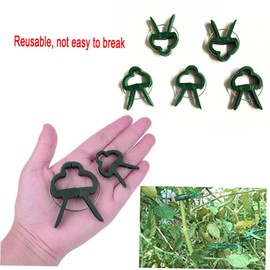 Generic 40pcs Plant Support Clips Loop Gripper for Gardening Non Damaging Plant Straightening Tool Heavy Duty Clips for Stems and Canes