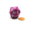 Jumbo d20 Counter - Opaque 34mm Dice: Light Purple with