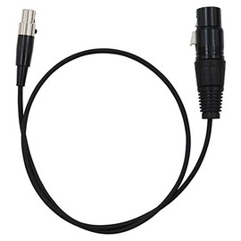 BNKENX 3 Socket Female Plug to 3 Socket Female Mini XLR Cable XLR Female to Mini XLR Female Audio Cable 3-Pin Mini Connector (TA3F) to 3 Socket Female Lapel Microphone Cable 65CM/25 inch