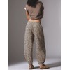 Anoumcy Leopard Pants Women Baggy Sweatpants Casual Cheetah Print Lounge