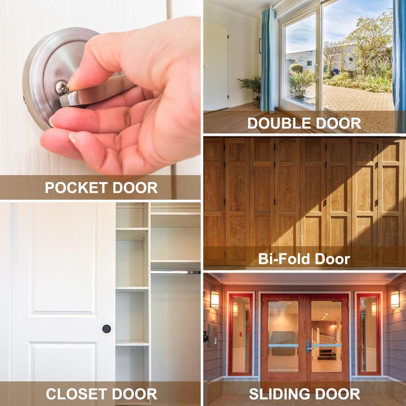 PATIKIL Recessed Finger Flush Pulls 4" 2 Pcs Pocket Door