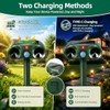 Solar Ultrasonic Animal Repeller 4 Pack Sonic Fortress Pro Deer