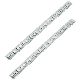 2X Supercharged Letter Emblem Metal Badges Nameplate Logo (Chrome)