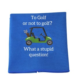 JXGZSO Golf gifts for Men Funny Golf Towel Best Gifts for golfers Golf Gift for Coworker Father Grandpa to Golf or Not to Golf (to Golf or Not to Golf)