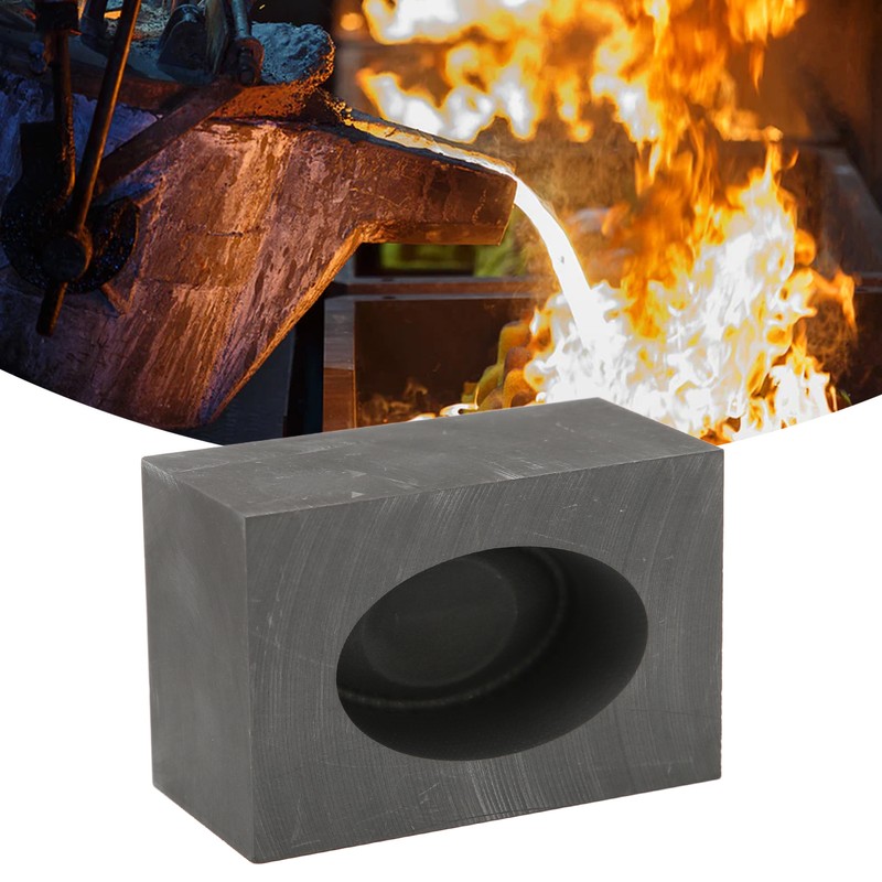 Graphite Mold High Temperature Resistance 3x4x6cm Ingot Shape Smelting Molds
