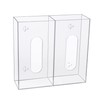 KOEMEHR Acrylic Glove Box Dispenser Holder, Wall Mounted Double Gloves