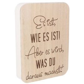 Spruchreif I Saying Board I Decorative Board with Saying I Wooden Stand with Saying I Decorative Stand with Lettering I Gift Family I Signs with Sayings I Home Decoration