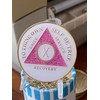 4 Year AA AA Medallion Medallion Pink Glitter White Glow