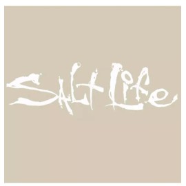 Salt Life Bumper Sticker Decal White 9" Wide X 3" Tall