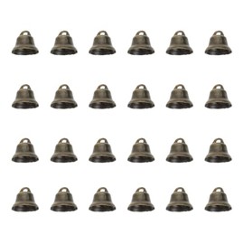 TEHAUX 100 Unids Campana De Cobre Mini Pequeñas Campanas Decorativas De 0.47 Pulgadas para Árbol De Navidad Bolsas Llaveros Artesanía Y Decoración del