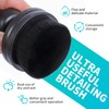 IPELY Tire Shine Brush, Tire Dressing Brush with Storage Base,