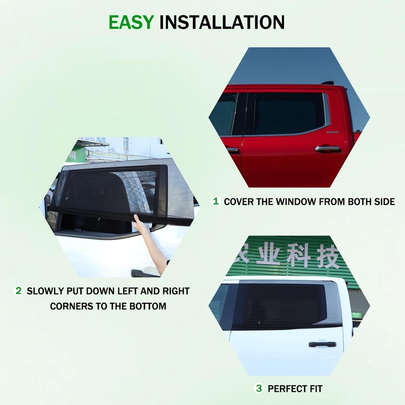 LLKUANG 100% Protection from Bugs for Toyota Tundra 2007-2025 Shade